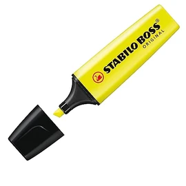 Stabilo Boss Original Pack of 10x Highlighters in Yellowaa