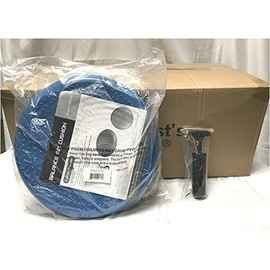 Therapist’s Choice Inflated Air-Filled Stability Balance Disc, Case of 10pcs, Plus 1 x 7" Hand Pump (Blue)