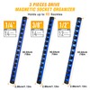GOOACC Magnetic Socket Organizer 1/4" 3/8" 1/2" Socket Holder Set