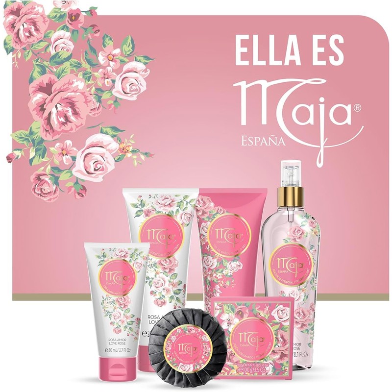 Maja, Estuche Coleccionable Love Rose 2 piezas, contiene un Body