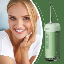 Water Floss Pick - Flossing Machine for Teeth,Waterproof Cordless Portable Irrigator 200ml Cleaning for Home Holiday Travel Outdoor Beach Shower Vacation Gym School Kids