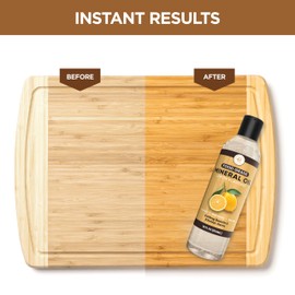 Mineral Oil for Wood Cutting Board - 12 oz Food Grade Wood Oil, Cutting Board Oil and Butcher Block Oil Conditioner, Food Safe Mineral Oil for Bamboo, Teak, Utensils and Wood Surfaces by Bambüsi