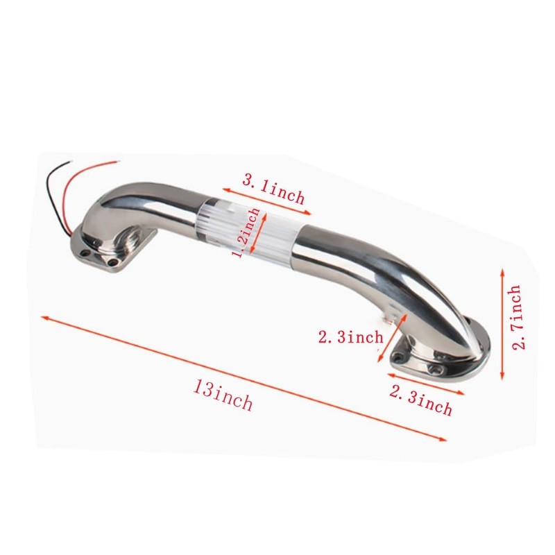 RV Door Handle Grab Bar,RV Entry Door Assist Handle LED