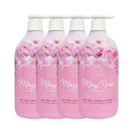 Happy Bath Rose Essence Brightening Body Wash Floral Scent, 900g, 4 Pieces / 해피바스 로즈 에센스 브라이트닝 바디워시 꽃향, 900g, 4개