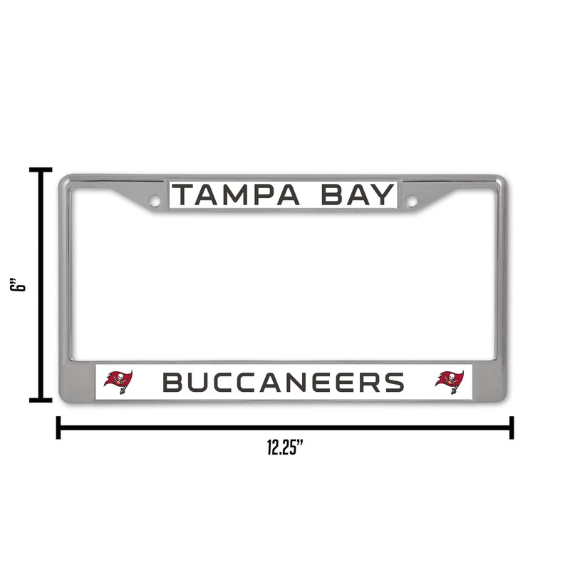 Rico Industries FC2104 Buccaneers Chrome Frame