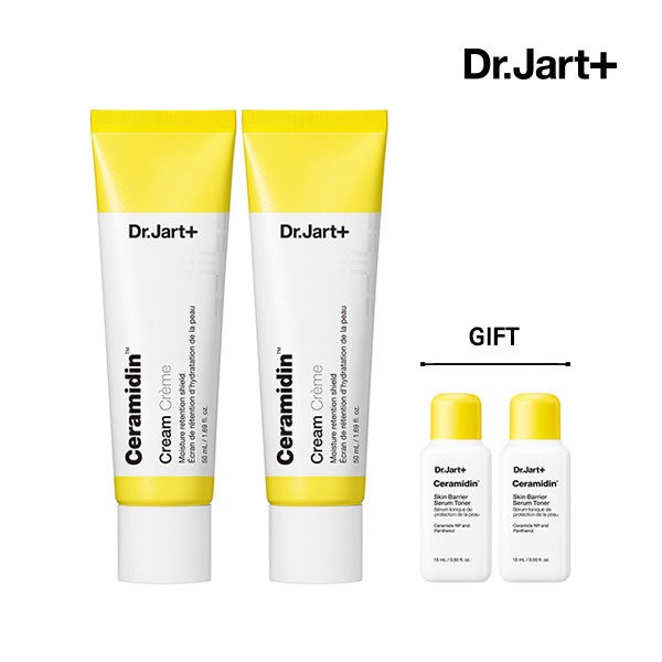Dr. Jart Ceramidin Cream 50ml*2+Serum Toner 15ml*2 / 닥터자르트 세라마이딘