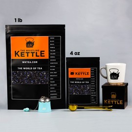 The Whistling Kettle Earl Grey Cream Tea- Naturally Energizing Flavored Black Tea with Earl Grey - 4oz (92 servings)