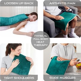 Boncare Grande Compresa Calientes Manta Térmica Eléctrica para Fisioterapia Terapéutica, Calambres, Dolores Musculares de Rodilla, Espalda, Piernas, H