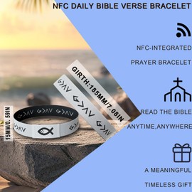 FELXIESS Bible Verse Bracelets Daily Bible Verse Bracelet Christian Catholic Inspirational Religious Gifts