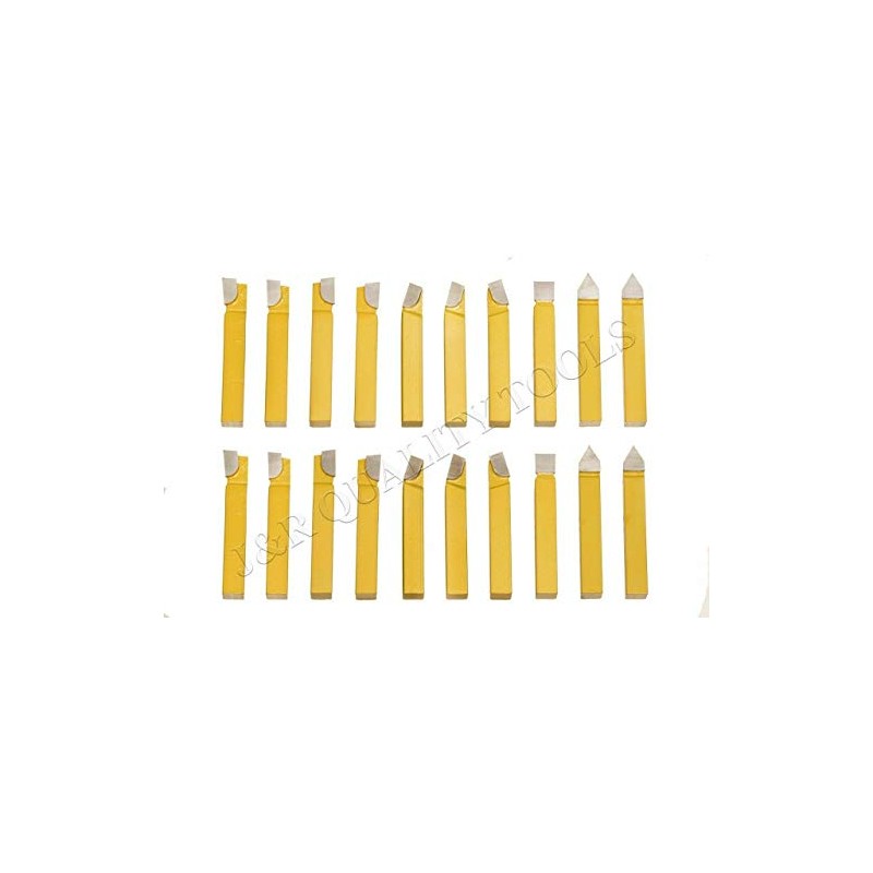 VCT 20pc 1/4" Carbide Tip Tipped Cutter Tool Bit Cutting