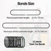12Pcs Trash Can Bands for 13-30 Gallon Garbage Can 4.7Ft