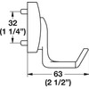 Kitchen Inventions TAG Hardware Premium Double Hook Cleat Mount Organizer