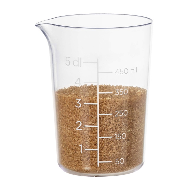 GastroMax Measuring Cup 0.5 L with ml Scale Durable SAN