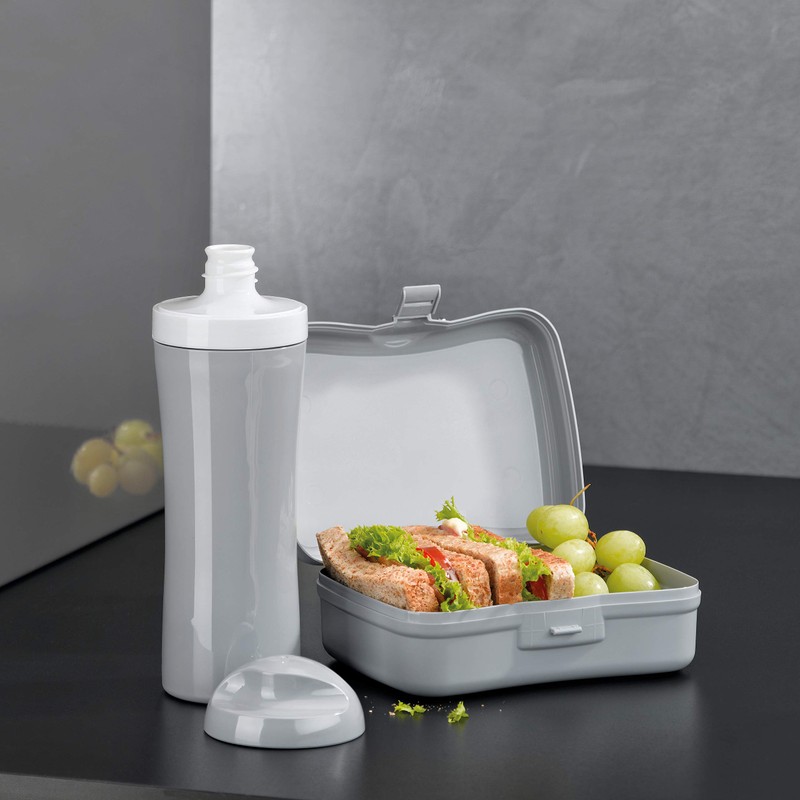 koziol lunch box Basic, thermoplastic, raspberry red, 12.2 x 16.8