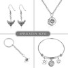 Stiesy 100Pcs 10 Styles Antique Style Witchcraft Theme Charms Tibetan