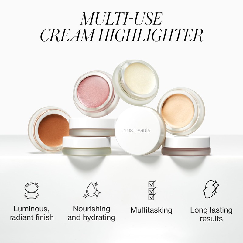 RMS Beauty Luminizer - Cream Highlighter Makeup, Face Highlighter &