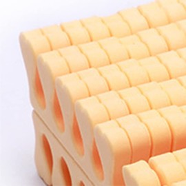 Leapiture 100 Pieces Sponge Toe Separators, Sponge Toe Separators, Finger Separators, Toe Separators, Nail Art Toe Separators, Gel Toe Separators, Manicure and Pedicure Tool (Orange)
