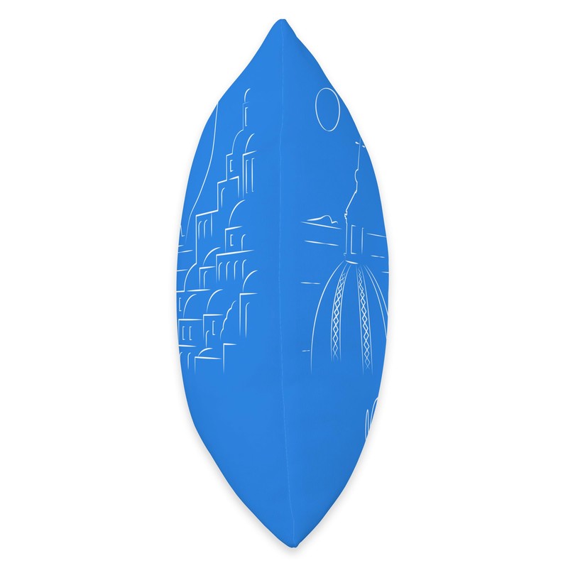 Positano Lineart I Throw Pillow