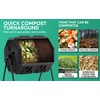 TerraTurner Outdoor Tumbling Composter Dual Rotating Batch Compost Bin, 43