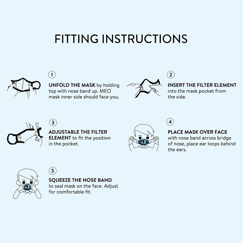 Mask from Filter Research NZ Meo Kids Sheep