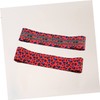Outanaya 1pc Leopard Red Exercise Resistance Belt Elastic Stretch Band
