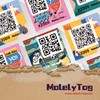 Color-Coded Cartoon QR Code Labels for Storage & Organization -