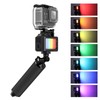 Sea frogs RGB Video Light with 3 Cold Shoe Waterproof