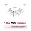 Half Lashes Natural Wispy False Eyelashes Half Eyelashes Clear Band