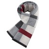 Mens Winter Scarf Fashionable Business Plaid Scarf Warm and Soft
