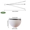 hifrom Flower Pots for Hanging, Hanging Basket Outdoor Baskets with