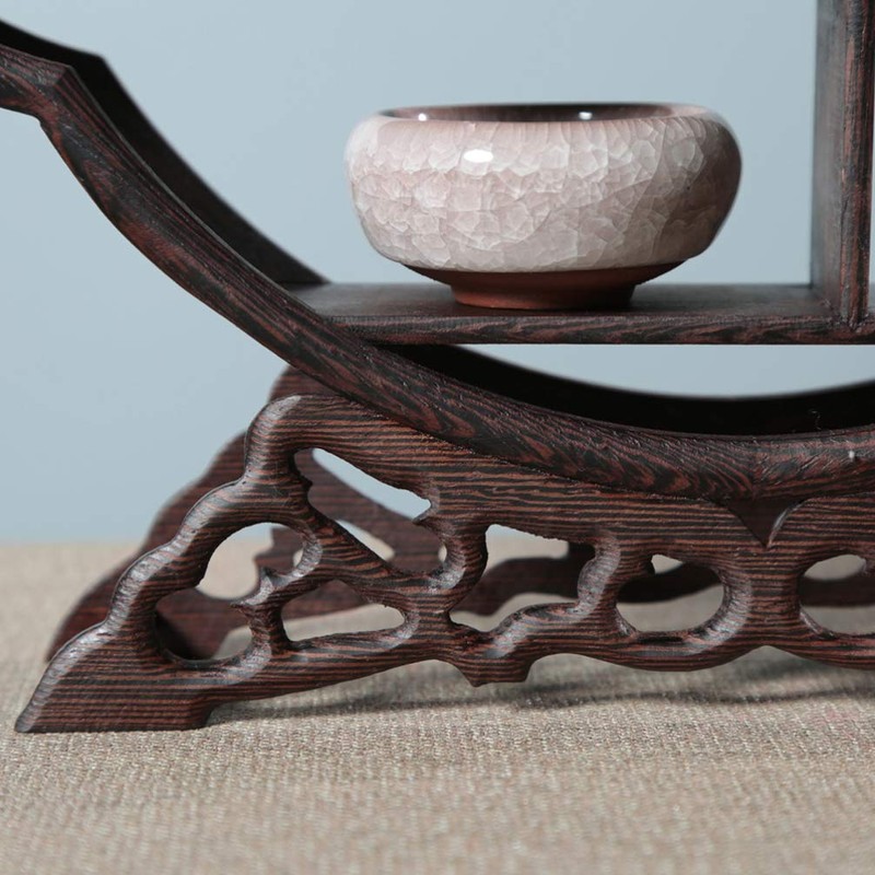 SUPVOX Chinese Wooden Display Stand Solid Wood Assemble Display Rack