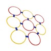 10PCS Kids Exercise Hoops Jumping Hopscotch Game Rings for Sensory