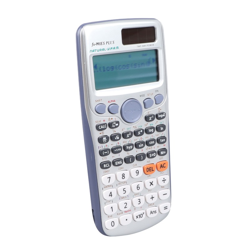 Scientific Calculator Large Display 417 Functions Battery Power Sliding Cove