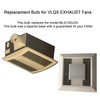 Valoisa MLS13W GU35 Light Bulbs,Replacement for Panasonic VQL5 Exhaust Fans,Ceiling
