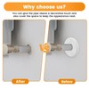 Aifeier ET 5pcs Round Wall Split Flange, Buckle Design Escutcheon
