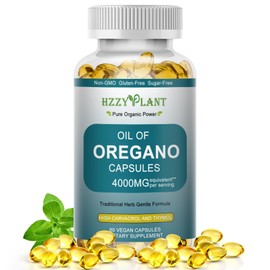 Oil of Oregano Softgel Capsules,Pure Oregano Oil Liquid Filled Softgels,Organic Oregano High Carvacrol & Thymoquinone Herbal Blend for Immune Support Digestive Health,Vegan,Non GMO,2 Month Supply
