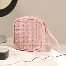 Bolsa De Almacenamiento De Toallas Sanitarias Feme Bolsa fisiológica de viaje portátil Bolsa de lápiz labial Bolsa de almacenamiento(Pink)