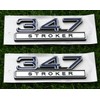 2pcs 347 Liter 5.7 Stroker Engine Emblems Badge 3D Decals