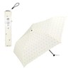Wpc. Air-Light Cherry Mini Off-White Umbrella, Folding, UV Cut, Ultra-Lightweight,