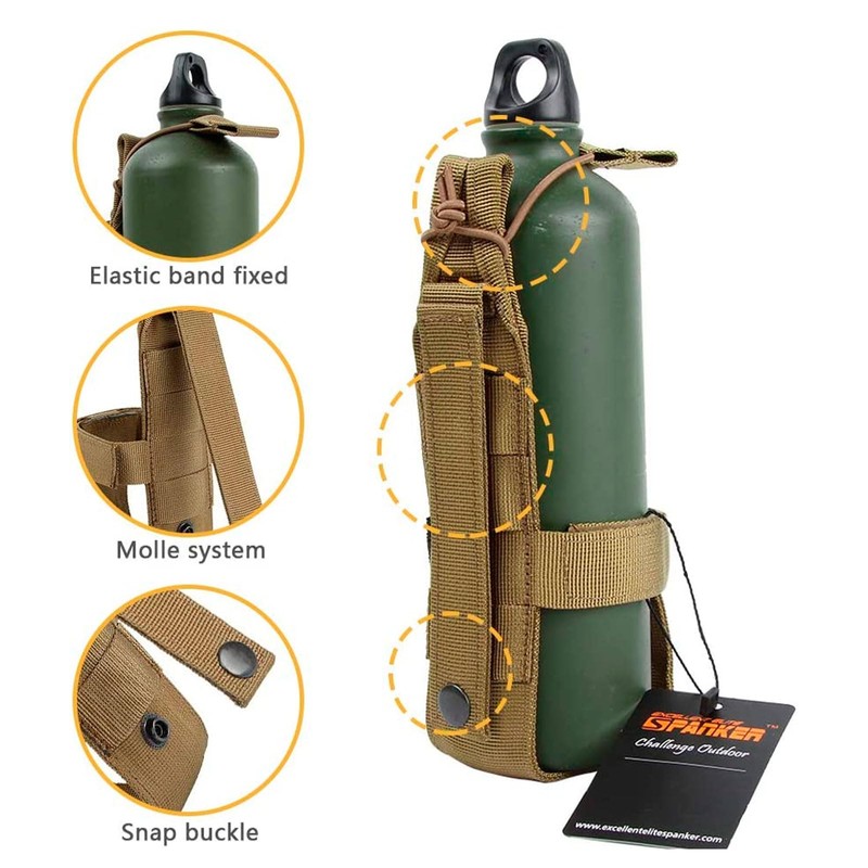 EXCELLENT ELITE SPANKER Tactical Military Portable Belt Bottle Holder Molle