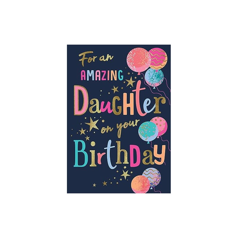 Avant Garde Studios Birthday Card Daughter - 9 x 6