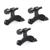 HOMOTEK 3 Pack Hinge Pin Black Door Stopper,Adjustable Deluxe Heavy