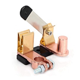 Car Battery Switch, Car Battery High Current Blade Switch Disconnect Top Post Battery Power Off Switch, Metal