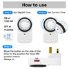 HBN 24 Hour Timer Plug Socket UK,Plug-in Segment Plugs Timers