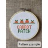 Unbranded Counted Cross Stitch Carrot Patch Pattern