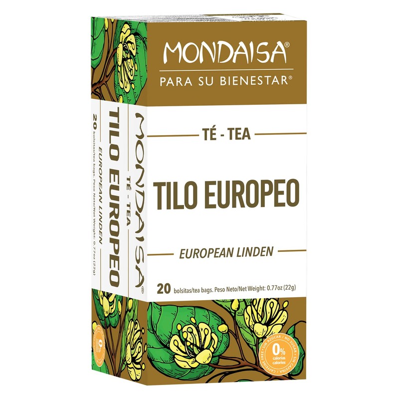 MONDAISA - Linden Flower Tea, 20 Tea Bags (Pack of