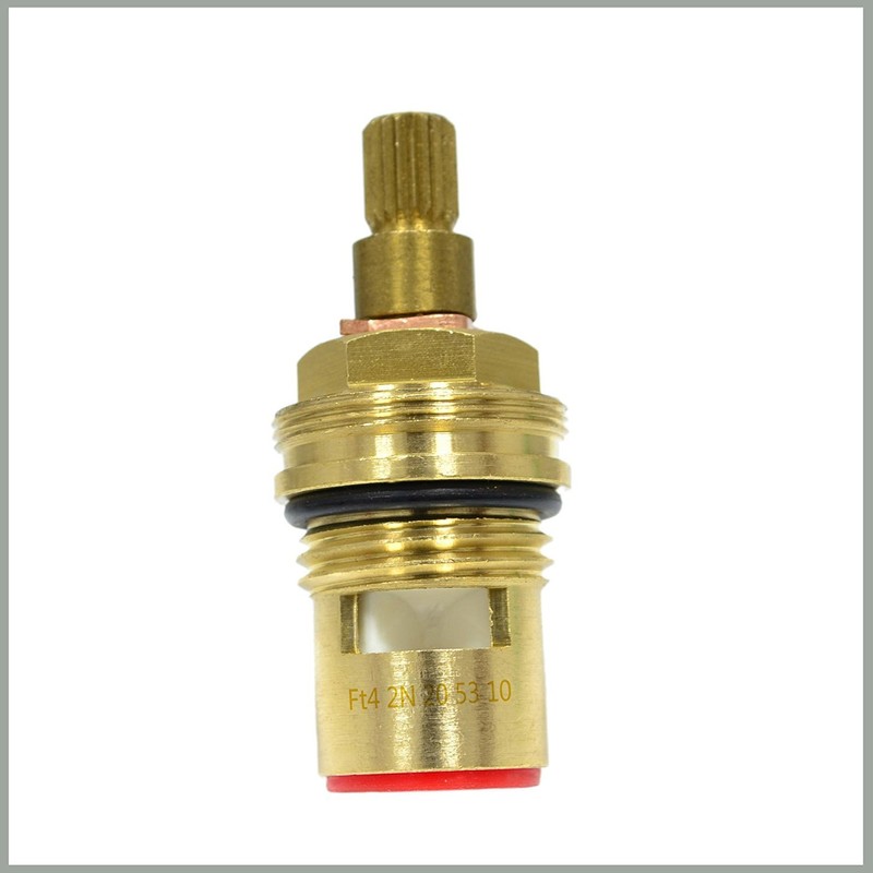 SmartDIY Damixa 1/2 Inch Ceramic Quarter Turn Top Valve Brass