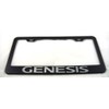 None Genesis Black License Plate Frame