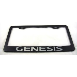 None Genesis Black License Plate Frame