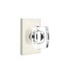 Emtek Privacy Set, Modern Rectangle Rosette, Modern Windsor Crystal Knob